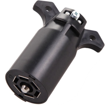American Style RV 7 Way Round to 4 Pin Flat Trailer Adapter Plug Connector