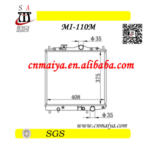 Car Radiator For Colt 1.3 Mitsubishi, High Quality Car Radiator For
