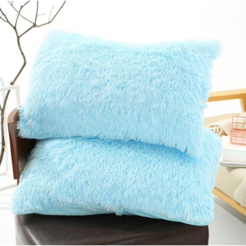 Winter soft solid plush fabric 48x74 pillow case