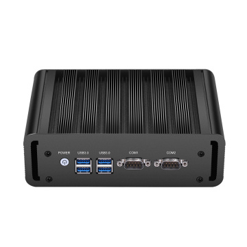 Double gigabit lan rs232 barebone industriel mini pc