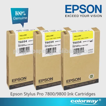 Epson Stylus Pro 7800 Ink Cartridges Genuine Epson T6031 Black Ink Cartridge 220ml (C13T603100)