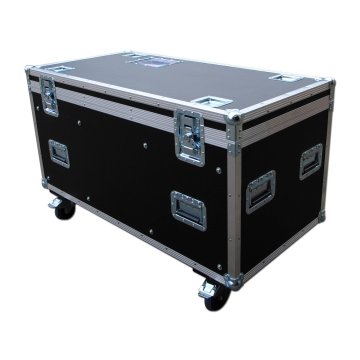Aluminum Road Rack Case with Slant Mixer Top and Casters - PAPDJ Pro