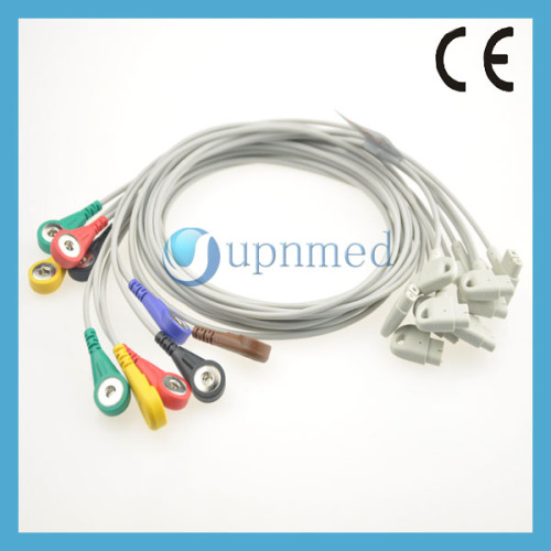 Philips 10 Lead Wires EKG Cbale with Snap, IEC