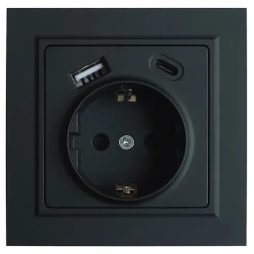 Розетка Германии типа ЕС с типом C