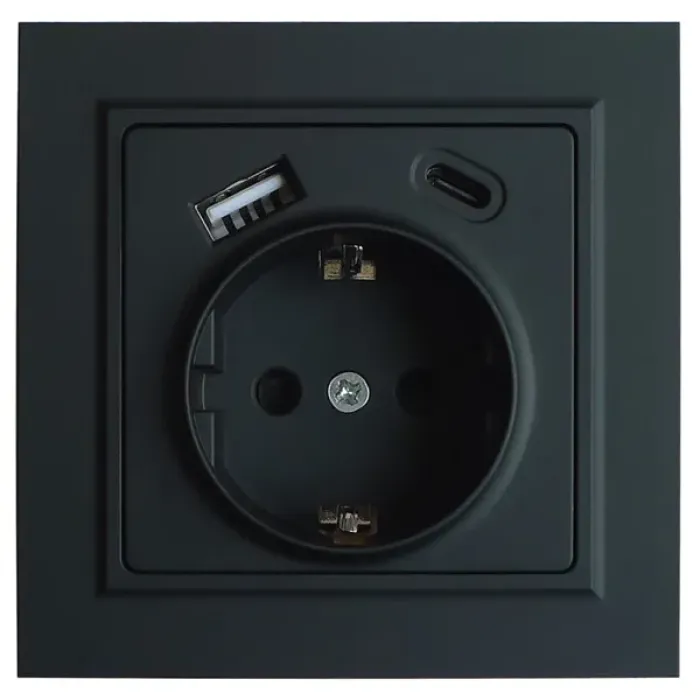 Soket Jerman Tipe UE dengan Tipe C