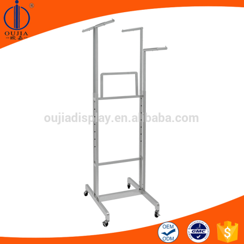 shop clothes hanger stand/standing clothes hanger/stand clothes hanger rack