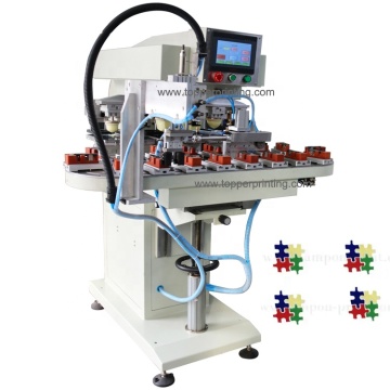 Semi-Auto Turntable Tampography Watch Dial Printer - 6 Color Pad Printing Machine
