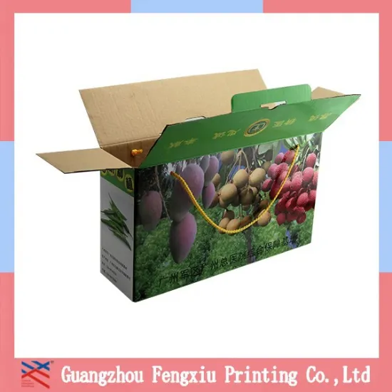 Custom Printed Apple Fruit Corrugated Packaging Shipping Boxes