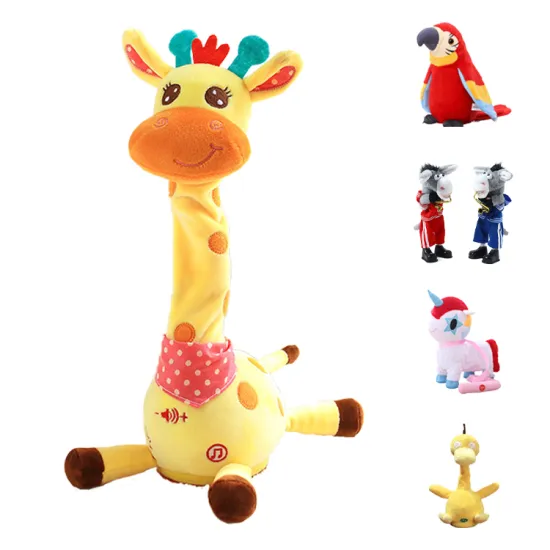 OEM Cactus Toys: Interactive Electronic Recording Plush Toys - Dancing Cactus and Electric Giraffe with Music for Parties and Children