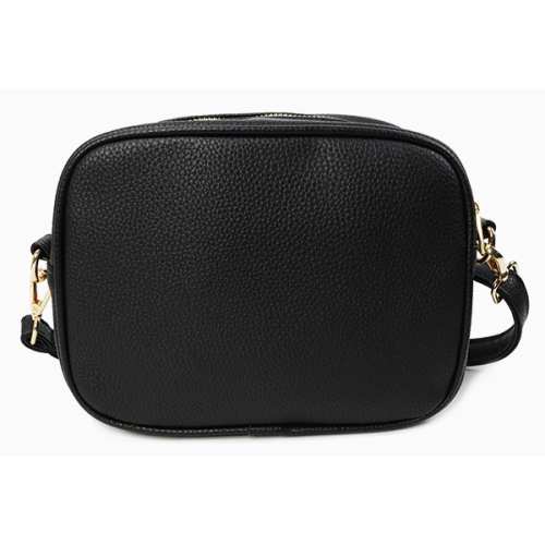 Trendy black crossbody bag