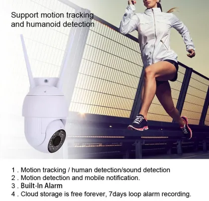 YI IoT 1080P 2MP IP PTZ Wireless WiFi Security Camera with Auto Tracking & Motion Detection