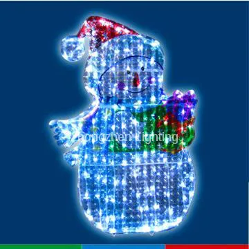 Color picture motif LED snowman christmas light