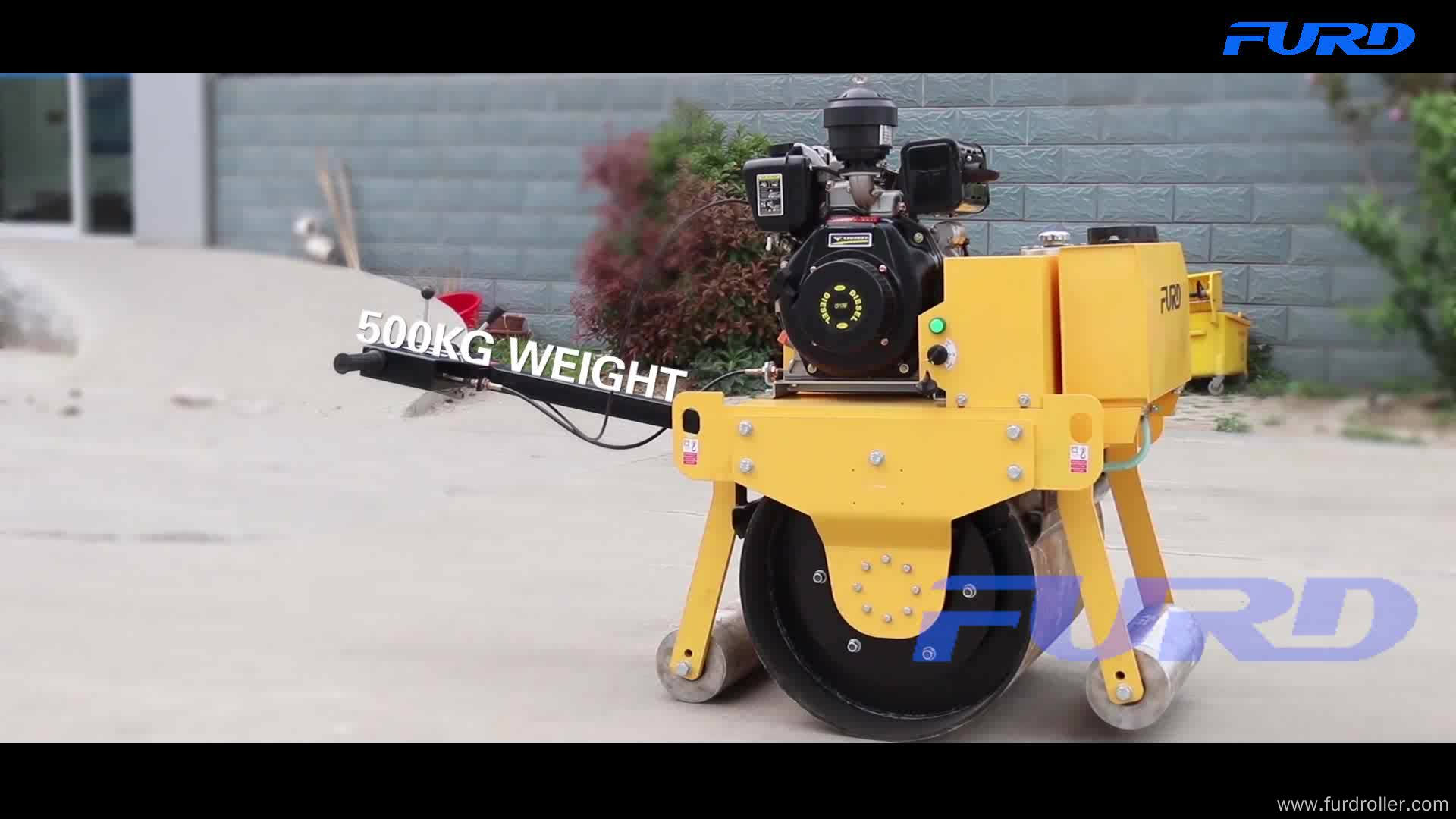 500kg Small Single Drum Vibration Road Roller (FYL-700)