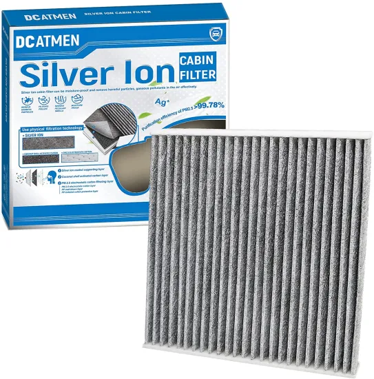 DCATMEN Silver Ion and Activated Carbon Cabin Air Filter 87139-30040 for Toyota