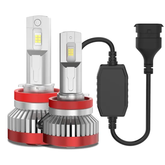 Super Bright Asruex V19 LED Headlights: 100W, 4000LM, 6500K, H1, H4, H7, H11, 9005, 9006, 9012 OEM Upgrade