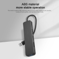 Aluminium Alliage 4 dans 1 HUB USB3.0 Portable