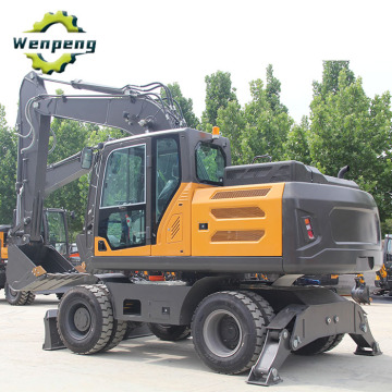 15 Ton Diesel Wheel Excavator with Kubota Engine