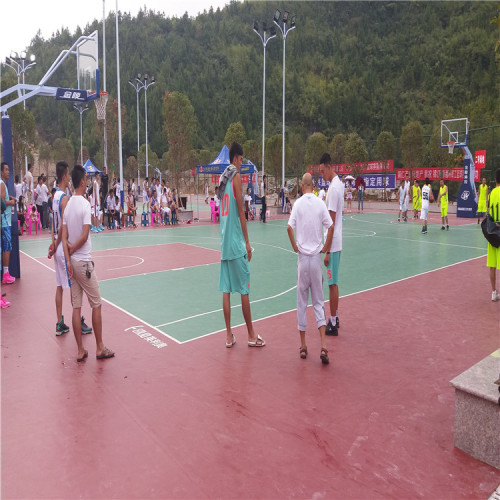 Lapangan basket bergulir lantai