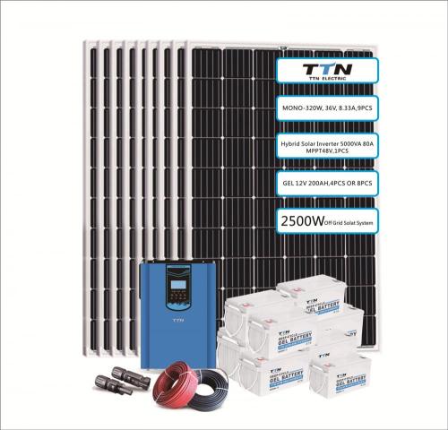 2500W, 2600W, 2800W ग्रिड हाइब्रिड सोलर सिस्टम