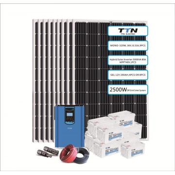 2500W, 2600W, 2800W ปิดระบบโซล่าร์ไฮบริดกริด