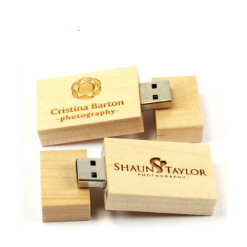 Wooden usb pen drive with free logo