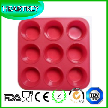 9 Cups Shell Shape Chocolate Fondant Mold Silicone Pastry Cookies Cake Mold Bakeware