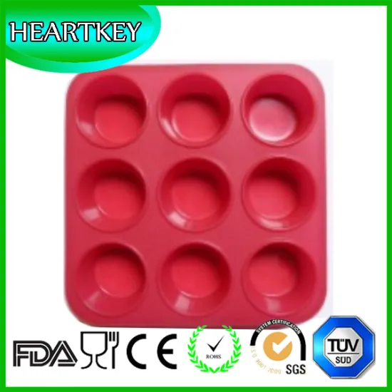 9 Cups Shell Shape Chocolate Fondant Mold Silicone Pastry Cookies Cake Mold Bakeware