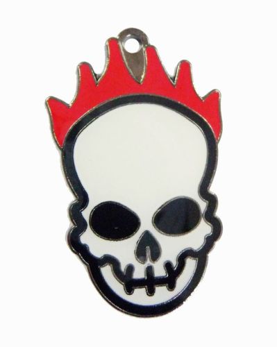 Promotional Halloween Skull Metal Hang Pendants /  Metal Iron Custom Hang Tags