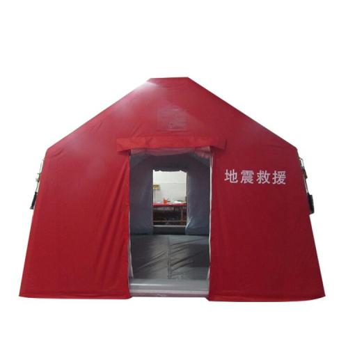 Red Waterproof Oxford Inflatable Tent for Disaster Relief