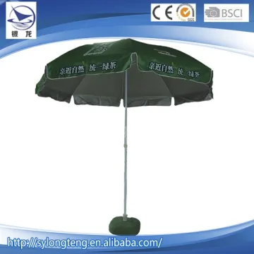 170T Polyester With Silver Coated Tropical Amblence Beach Sun Umbrella