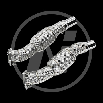 عالية الأداء بعد البيع درع الحرارة العادم 200 خلية Euro v Catted DownPipe لـ Ferrari 430