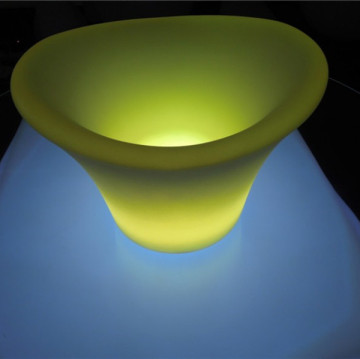 LED lighting battery wine Ice bucket shinning ice can for club