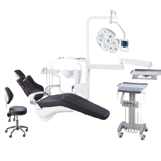 Affordable Portable Dental Chair Unit with LED Light: Lightweight and Foldable Dental Equipment