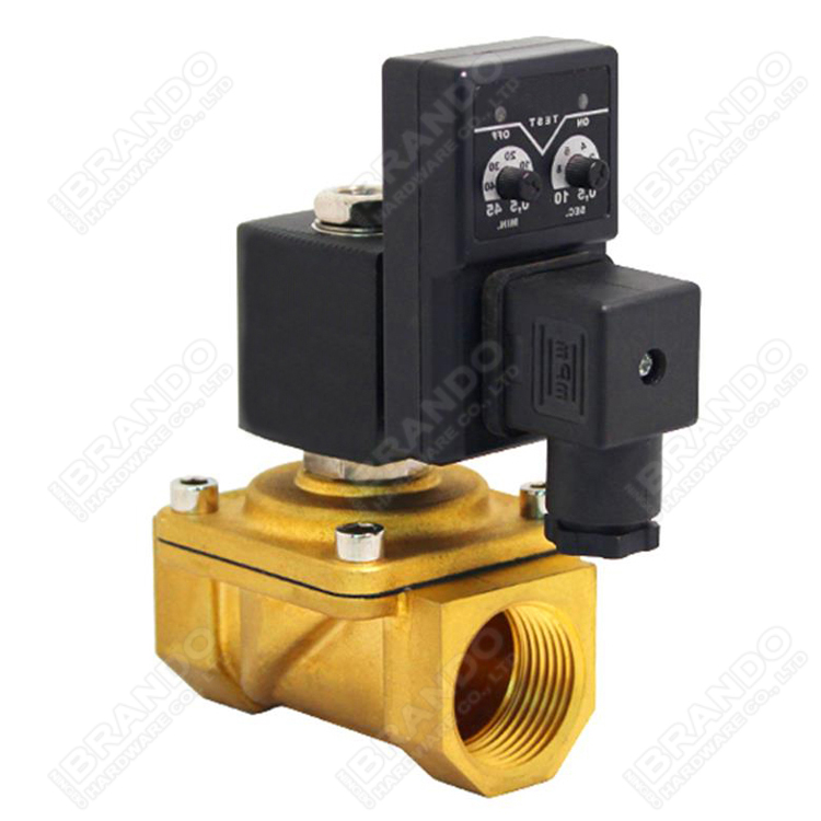 brass solenoid valve with timer