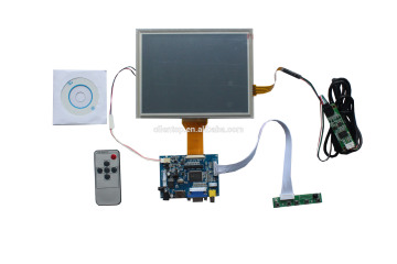 HDMI+VGA +AV of LCD driver board+ EJ080NA-05A 800*600+Remote control and receiver +OSD keypad with cable+ touch panel