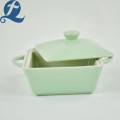 Custom Ceramic Square Soup Pot Set with Lid