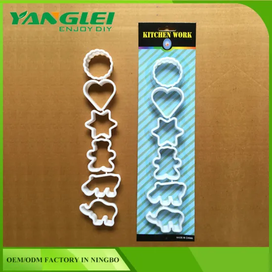 Plastic 3D kichen work cookie mold