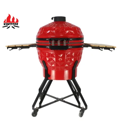 24 Inch Indoor Ceramic Kamado BBQ Grill with Cif BBQ Cleaner