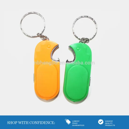 portable multifunction led light keychain with bottle opener