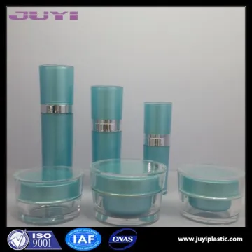 wholesale acrylic cosmetics packaging bottles container 120ml Taper acrylic jar and lotion bottle series