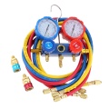 CT-536Alb Aluminium Manifold Gauge Set HVAC Sistem Pendinginan Auto AC pengisian R134A R502 R410A R404 Manifold