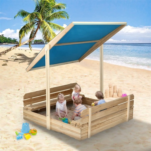 Outdoor Beach Chair With Cover Outdoor Sandpit With Cover Adjustable Height For Beach Manufactory