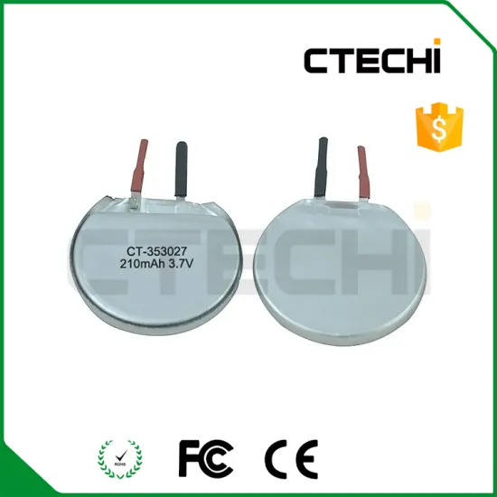 round type 3.7V lipo battery 353027 210mAh rechargeable battery