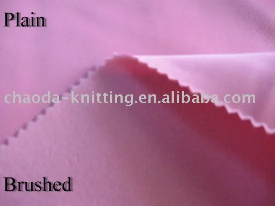 one side brushed tricot