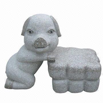Vivid Design Hand-carved Stone Chair, OEM Orders are Welcomed