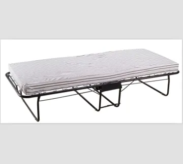 Folding bed with mattress