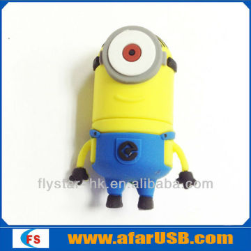 Depicable me PVC cartoon usb 2.0 flash,8gb cartoon usb flash,cartoon usb flash disks