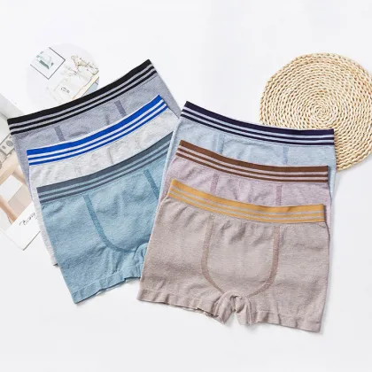 Custom OEM ODM Stretch Boy Pants - High Elastic Cotton Boxer Briefs