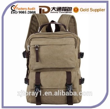 Men Fashion and Casual Canvas Outdoor Backpack for Adventure Camping