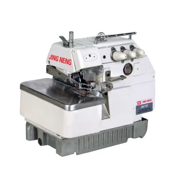 JN-747 High Speed 4 Thread Flat Bed Industrial Sewing Machine